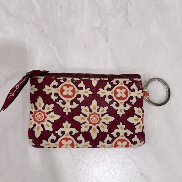 🔥Vera Bradley Red Floral coin bag🔥 - Picture 2 of 4
